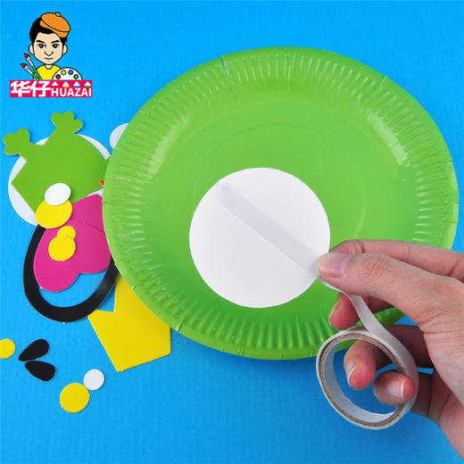 幼儿园课堂手工DIY创意手工，纸盘青蛙材料包 商品图5