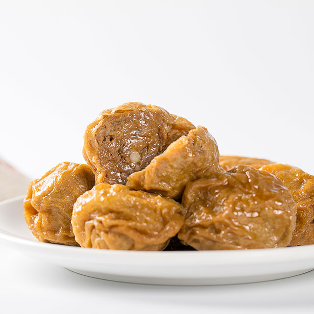 真正老陆稿荐肉酿面筋300克盒装