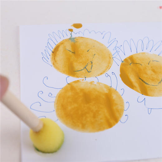 幼儿园课堂手工DIY手工创意工具，蘑菇圆点刷 商品图4