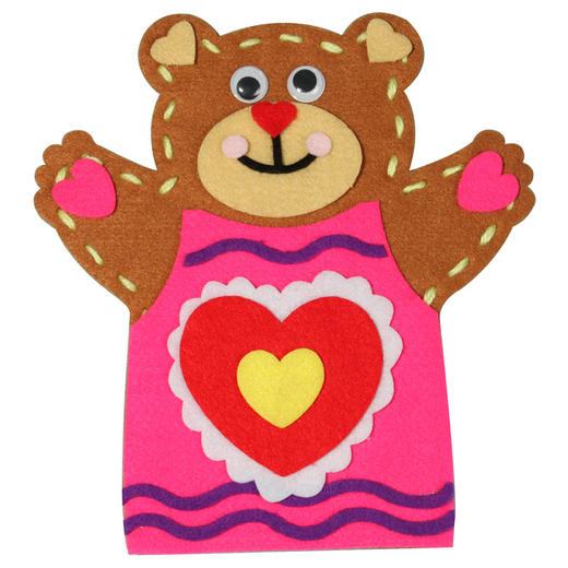 幼儿园课堂手工DIY创意工具，不织布手偶材料包 商品图1