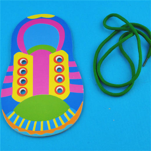 【美可—生活区】幼儿园课堂手工DIY创意手工 穿鞋带材料包 商品图10