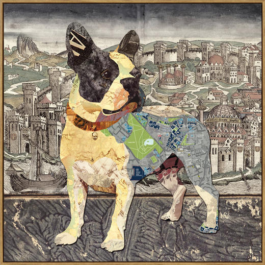 狗狗的环球旅行 装饰画 个性家居挂画 商品图3
