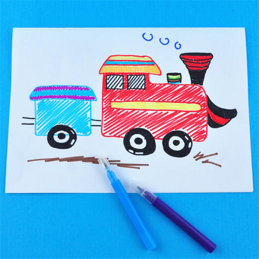 幼儿园课堂手工DIY手工创意工，6色水彩笔 商品图3