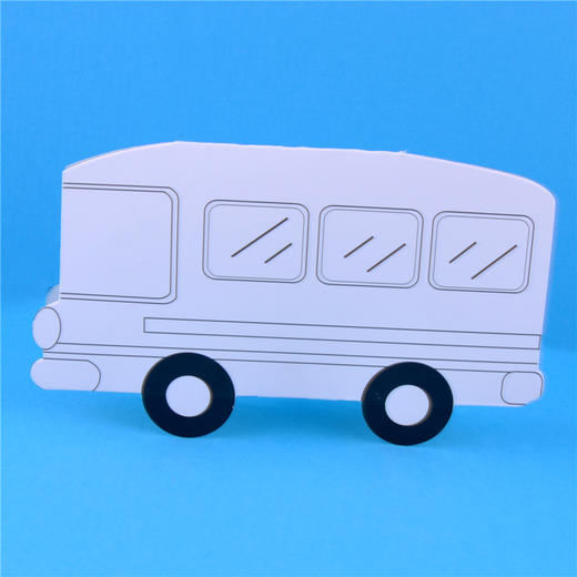 路面上的交通 幼儿园课堂手工DIY涂色小汽车创意手工 商品图5