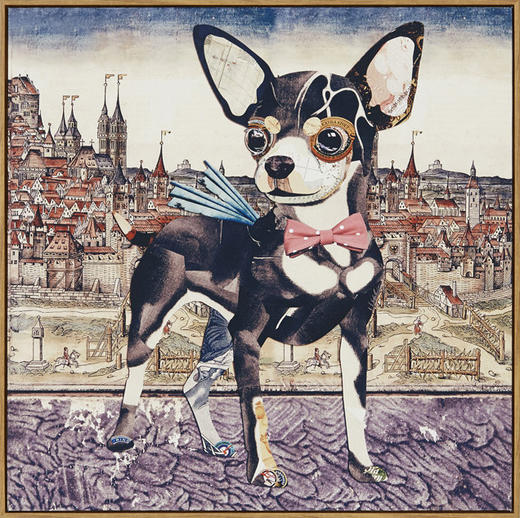 狗狗的环球旅行 装饰画 个性家居挂画 商品图0