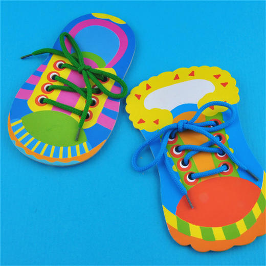 【美可—生活区】幼儿园课堂手工DIY创意手工 穿鞋带材料包 商品图14