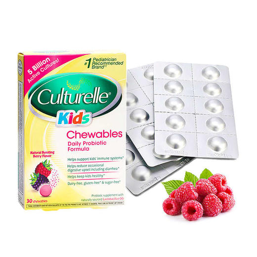 culturelle儿童益生菌咀嚼片30粒盒