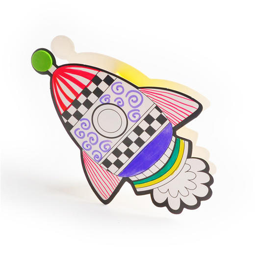 幼儿园课堂手工DIY创意手工，火箭飞上天材料包 商品图3