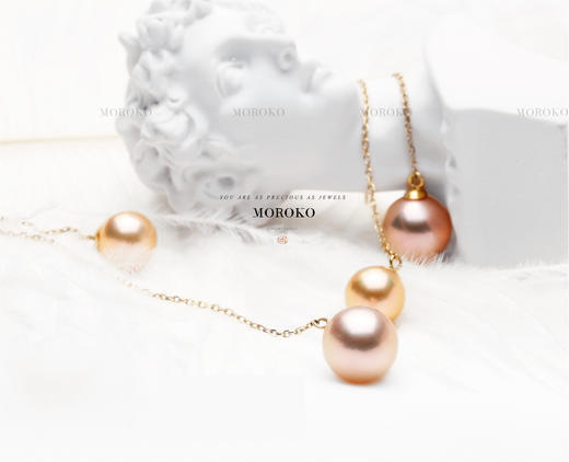 步步莲华「双珠耳坠」/Rejuvee 商品图2