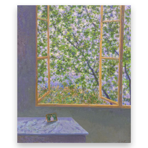 窗刘峰油画作品