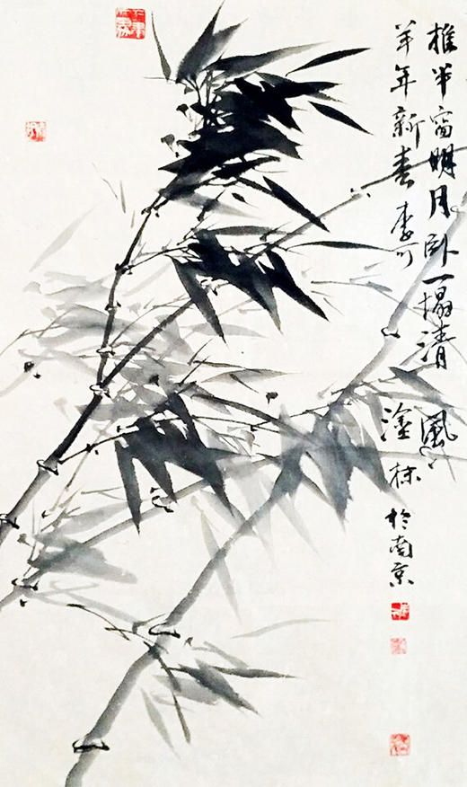 李可-真迹-山水画《推半窗明月卧一塌清风》 办公室 书房 客厅 商品图1