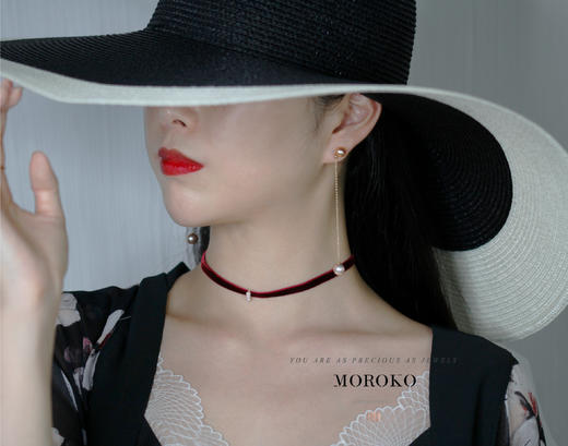 步步莲华「双珠耳坠」/Rejuvee 商品图4