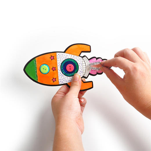 幼儿园课堂手工DIY创意手工，火箭飞上天材料包 商品图9