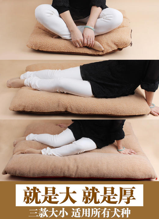 【狗窝】羊羔绒狗窝可拆洗狗垫子加厚泰迪金毛小中大型犬宠物窝垫 商品图1