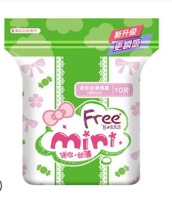 Free迷你丝薄棉柔190mm10片装 商品图0