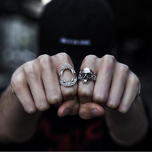 北京仓｜Kasun-Vampire skull-戒指（男女通用 ）［英国设计师］ 商品图0
