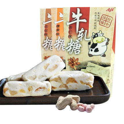 Aji牛轧糖腰果、花生、杏仁味120g 商品图0