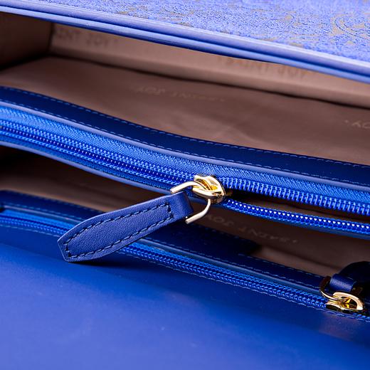 SAINTJOY/上久楷 女士宋锦拎包 缠枝纹 蓝色  红色 黑色 BWS16A0901 商品图3