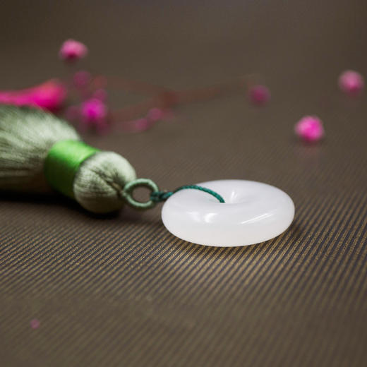 和田玉（羊脂玉）平安扣挂件 商品图2