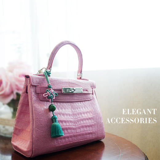 和田玉（碧玉）玉珠如意结挂件-中国风伴手礼 商品图2