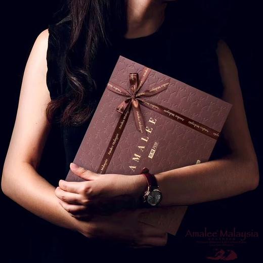 amalee艾玛琳燕窝流心月饼奶黄桃山皮莲蓉月饼高档中秋节月饼礼盒