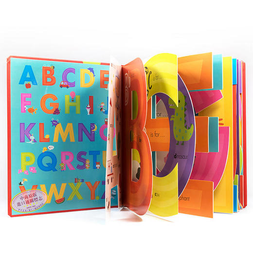 英文原版 My Awesome Alphabet Book ABC 儿童字母启蒙书 纸板书 3D立体 字母书 认知启蒙英文启蒙 幼儿 0-3岁 字母大卡书 商品图2