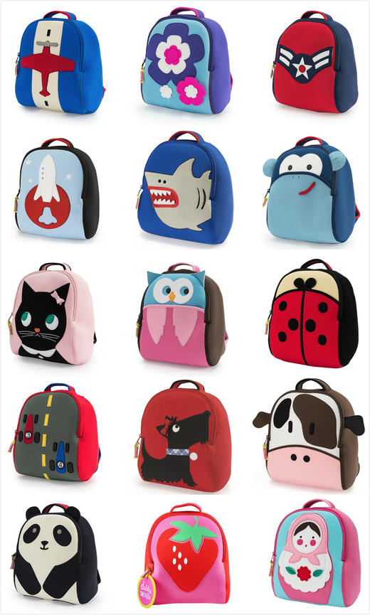 【超轻的书包】美国Dabbawalla瓦拉包儿童背包书包 大童／小童／斜挎包 防走失包 商品图13