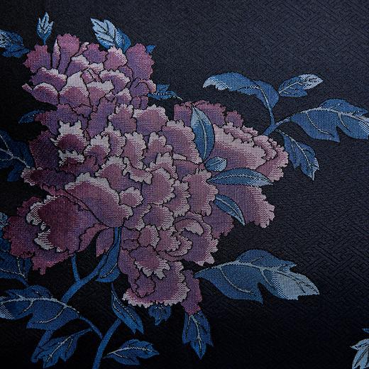 SAINTJOY/上久楷 女士宋锦拎包 深蓝粉牡丹  深蓝色牡丹 BWS17A0901 商品图3