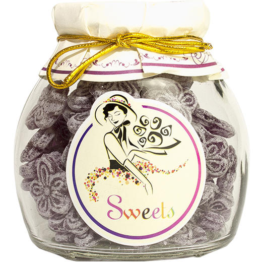 莎莎的店水果糖紫罗兰味150g 商品图0