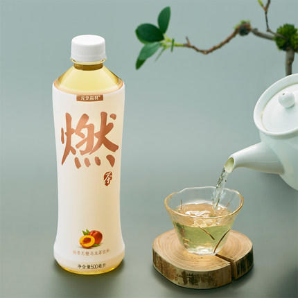 元气森林燃茶桃香乌龙茶饮料500ml 商品图1