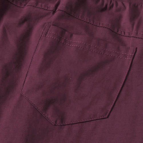 2XL码酒红色条纹短袖休闲运动套装B12 商品图7