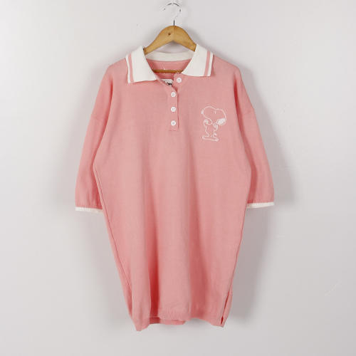 粉色短袖t恤女夏翻领修身百搭学院风针织polo衫上衣E49 商品图0