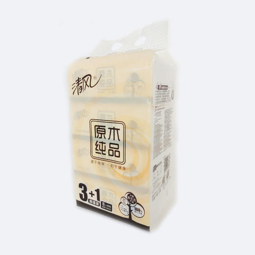 清风抽纸原木纯品4包*150*2层600张/每提11元2提起批 商品图0