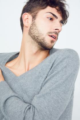 秋冬 V 领羊绒男套衫 SJF18M272N