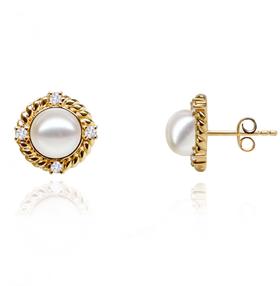 Pearl moments 舞姬复古珍珠耳钉