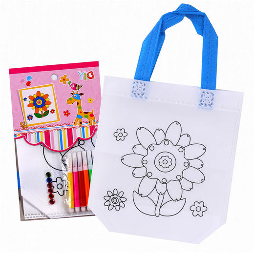 幼儿园课堂手工DIY创意手工，手工彩绘袋材料包 商品图14