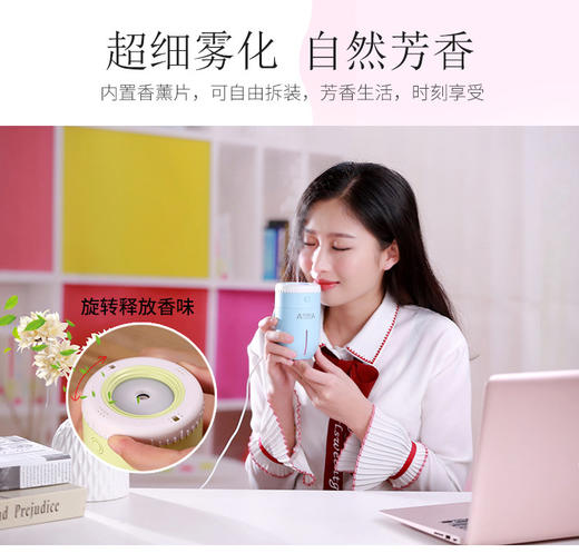 【家用电器】创意新款镜头香薰加湿器静音空气清新香味喷雾 商品图3