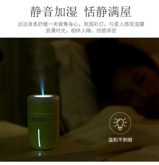 【家用电器】创意新款镜头香薰加湿器静音空气清新香味喷雾 商品图9