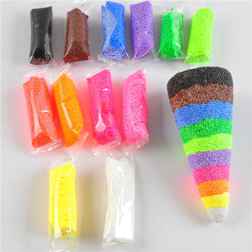 幼儿园课堂手工diy创意手工彩色珍珠泥材料包