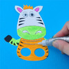 幼儿园课堂手工DIY创意手工，动物手指偶材料包 商品缩略图7