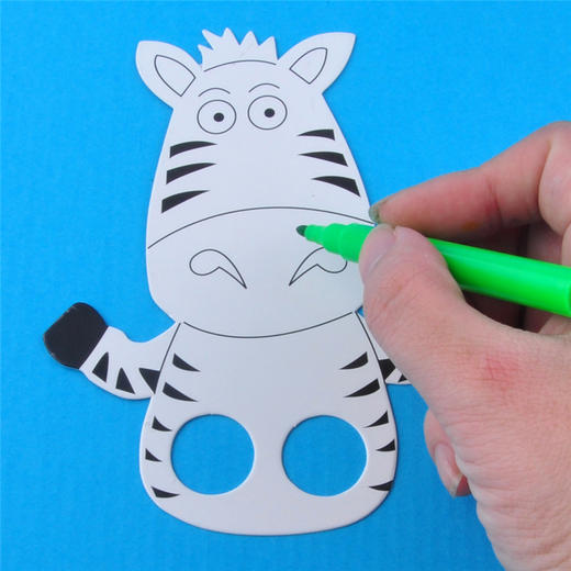 幼儿园课堂手工DIY创意手工，动物手指偶材料包 商品图2