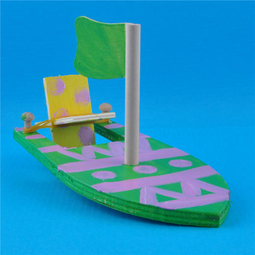 幼儿园课堂手工DIY创意手工 木质轮船材料包 商品图14