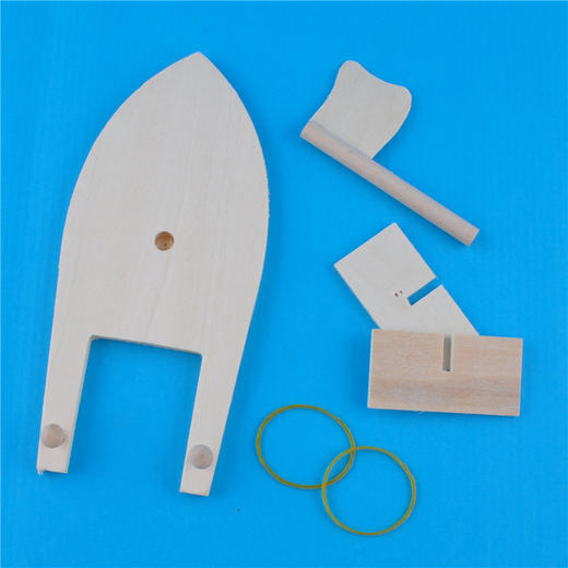 幼儿园课堂手工DIY创意手工 木质轮船材料包 商品图3