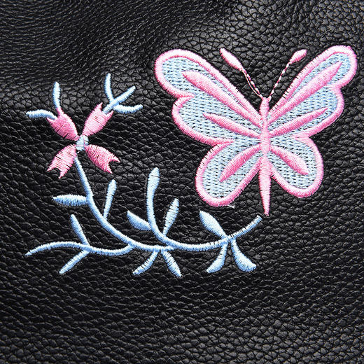 蝴蝶包包pu蝴蝶刺绣双肩包简约背包