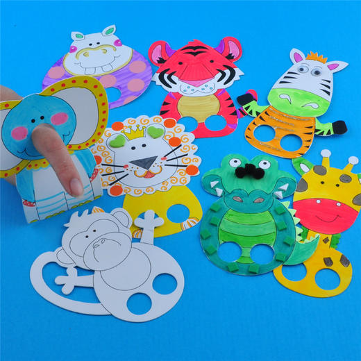 幼儿园课堂手工DIY创意手工，动物手指偶材料包 商品图14