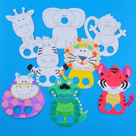 幼儿园课堂手工DIY创意手工，动物手指偶材料包 商品图13