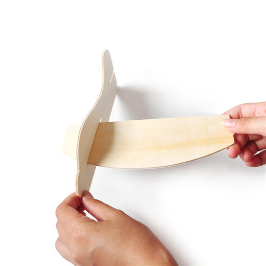 幼儿园课堂手工DIY创意手工，白胚木质飞机材料包 商品图1