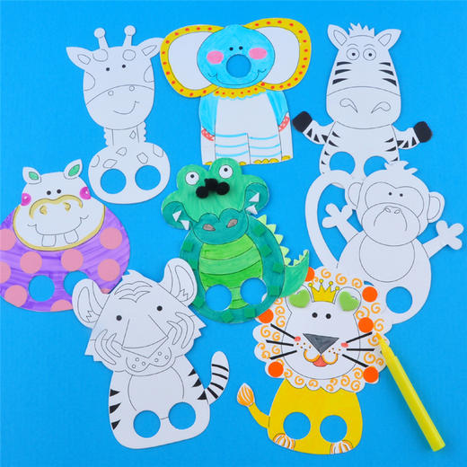 幼儿园课堂手工DIY创意手工，动物手指偶材料包 商品图12