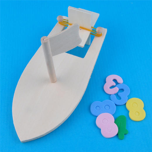 幼儿园课堂手工DIY创意手工 木质轮船材料包 商品图8