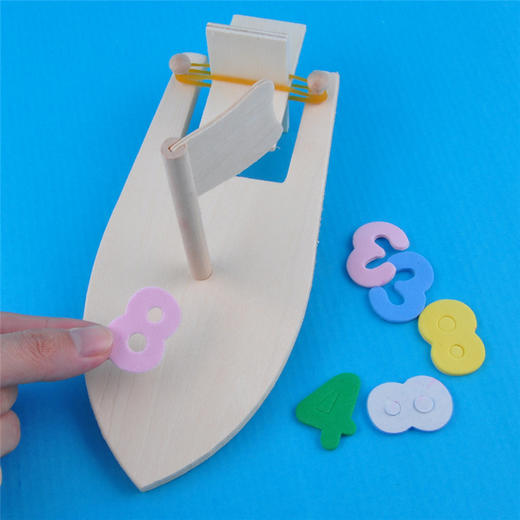 幼儿园课堂手工DIY创意手工 木质轮船材料包 商品图9